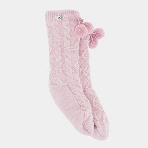 UGG Women's Pom Pom Fleece Lined Crew Sock